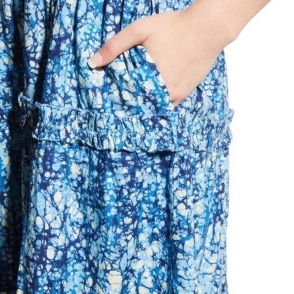 Love The Label Azalea Blue Tiered Ruffle Maxi Dress Womens Size Large - Picture 7 of 16